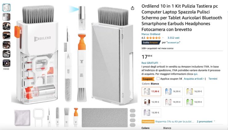 Quanto costa e cosa comprende il kit di pulizia targato Amazon