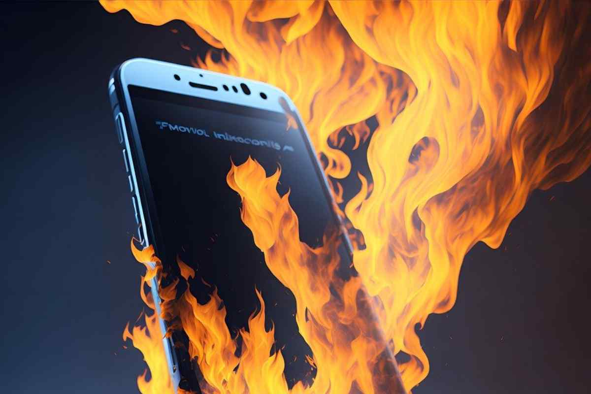 si può dare fuoco allo smartphone con un trucco malefico