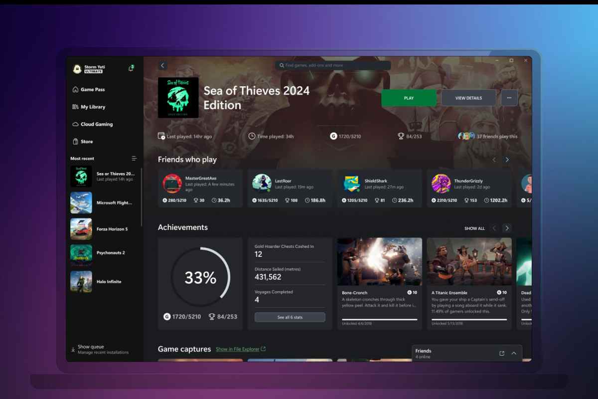 riuscite a trovare lle differenze nell'aggiornamento del gaming hub xbox?