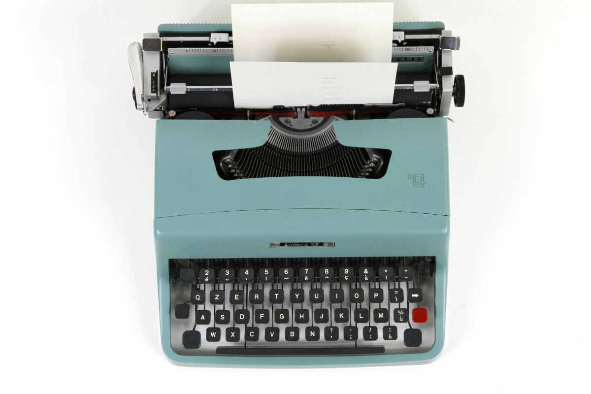 macchine da scrivere, veri oggetti da collezione